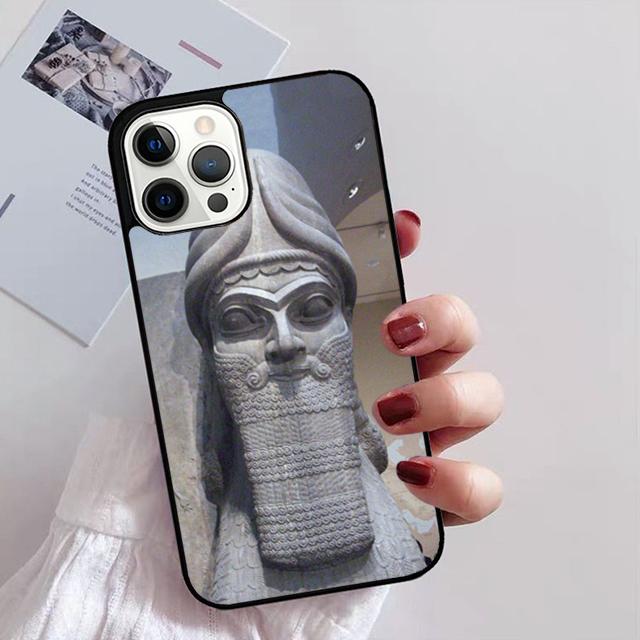 Чехол для телефона Lamassu Assyrian Winged Lion для iPhone 11 12 13 14 Pro Max mini XR XS SE 2020 6 7 8 Plus Samsung S21 S22 Coque Funda