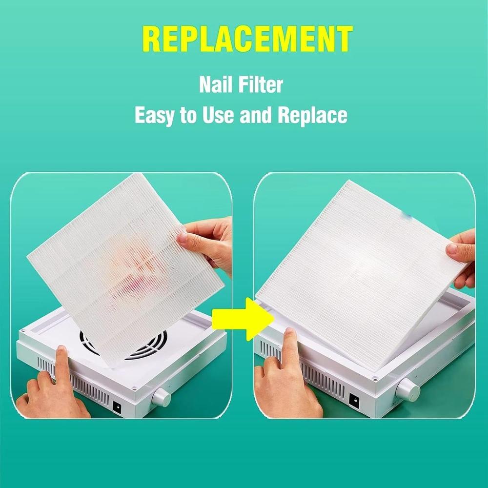 Reusable Nail Dust Collector Filter High Efficiency Dust Collection Filter Nail Dust Collection
