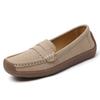 Женские замшевые пенни-лоферы для вождения, мокасины для ходьбы, повседневные туфли-лодочки, удобные туфли-лоферы без застежек для женщин, деловые, офисные, деловые, на плоской подошве