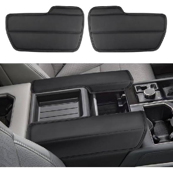 Чехол на центральную консоль INTGET для Toyota Tundra 2022, 2023, 2024, аксессуары, кожаный чехол на средний подлокотник, защита крышки автомобильной консоли для Toyota, 2023, 2024