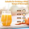 Replacement Straws for Hydrojug traveler 40 oz, Reble Plastic Straws Compatible with Hydrojug Cup, Clear Transparent Straight Drinking Straws, Set of