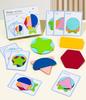 Baby Geometric Shape Stacking Games Montessoris Parish Toy Color Cognition Logice Thinking Matching Game Preschool Education Toy