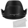 PATIKIL 77mm Camera Lens Hood with Cleaning Cloth Reversible Flower Lens Hood Protector Blocks Excess Sunlight To Reduce Lens Flare and Glare To