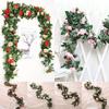Rose Artificial 25m Leaf Garland Silk Flower Vine Ivy Wedding Garden Home Decor