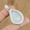 Natural Rainbow Moonstone Gemstone Pendant White 925 Sterling Silver Jewelry