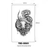 2025 Full/Half Arm Wolf, Tiger, & Flower Tattoo Stickers - European/American Style
