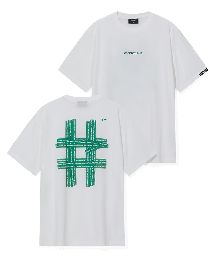 Футболка BEENTRILL Illusion Hashtag (зеленый)