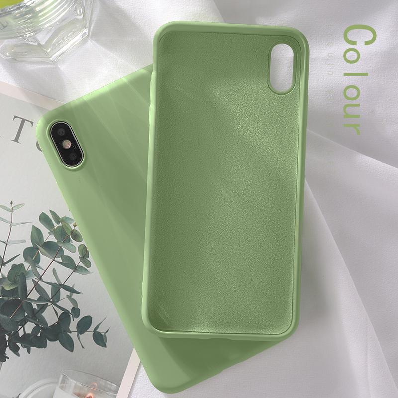 Для Xiaomi Huawei iPhone Smausng Liquid Silicon PC Case Ультратонкий ударопрочный