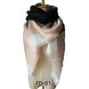 Autumn and Winter Faux Cashmere Black and White Double-sided Large Plaid Square Scarf Scarf Ladies Shawl