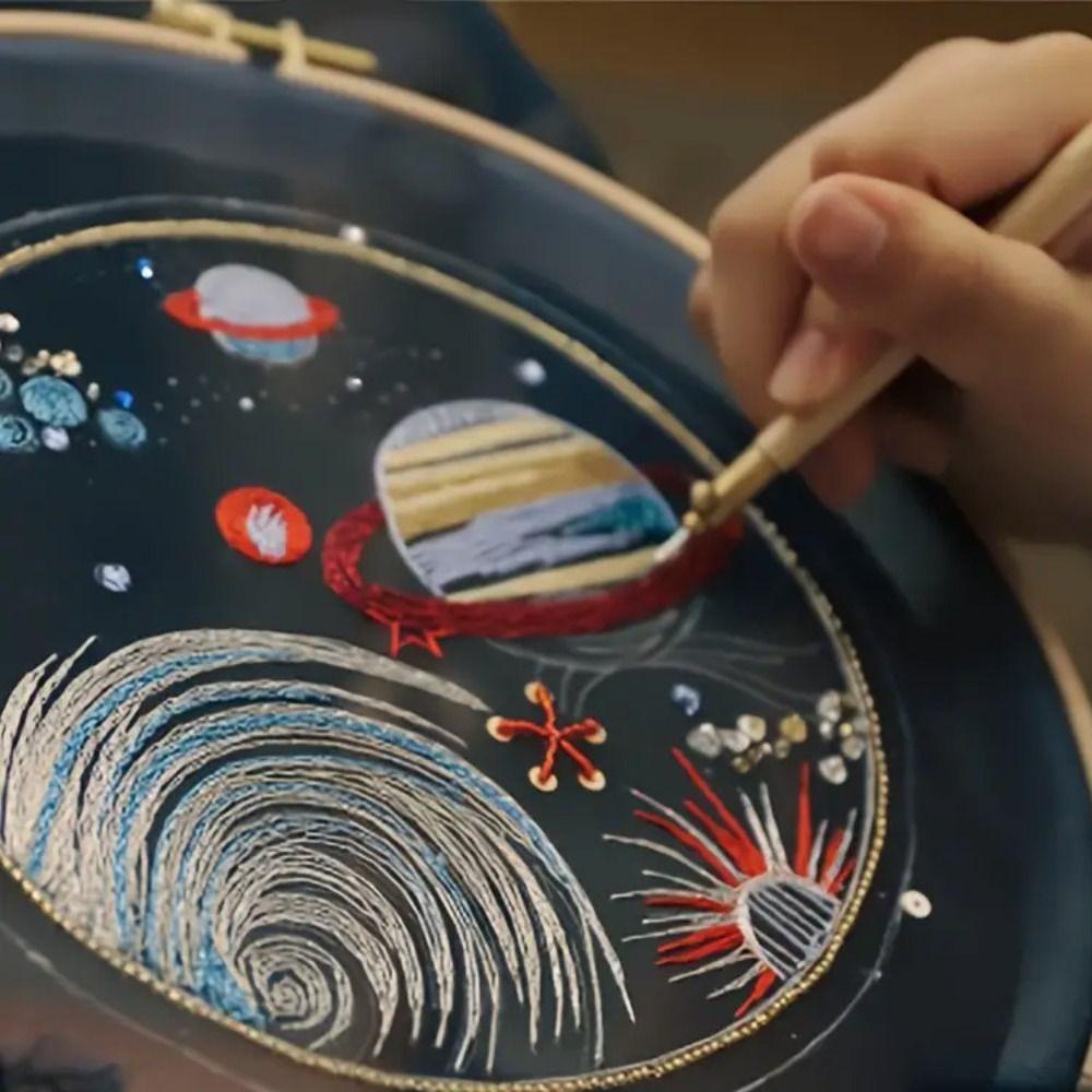 Wooden Handle Crochet Needles Multi Size Cross Stitch Needles Embroidery Needles  Beaded Embroidery