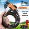Electric Vehicle Anti-Theft High-Strength Blade Steel Cable Lock for Bikes