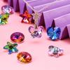 Multicolor Heart Pendant Glass Butterfly Beads Crystal Star Charms for Women Jewelry Making DIY Findings