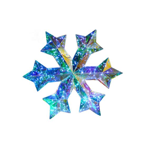 Светодиодные рождественские украшения, красочные светящиеся украшения для елки, USB-плагин, рождественские украшения для внутреннего и наружного освещения, праздничная атмосфера