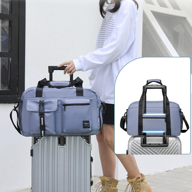 Большая спортивная сумка для фитнеса, женская, сухая, влажная, для обуви, карман на одно плечо, через плечо, для плавания, йоги, спортзала, дорожный рюкзак, дорожная сумка