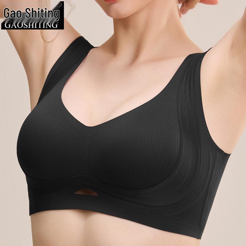 Фланелевый теплый беспроводной бюстгальтер жилетного типа: Бесшовный, Предотвращающий провисание, Идеально подходит для маленькой груди