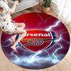 Arsenal F Round Area Rug,Carpet Rug for Living Room Bedroom Sofa Playroom Decor,Non-slip Floor Mat