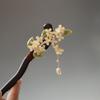 Wood Cheongsam Flower Chinese Style Headwear Wooden Hairpin Ancient Style Hairpin Hanfu Hair Sticks