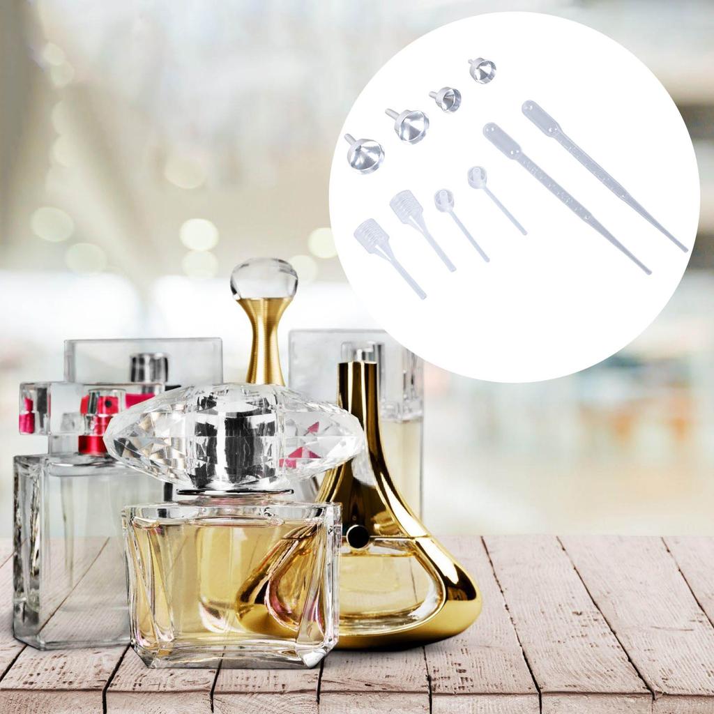 10pcs Metal Mini Funnel Set With Plastic Droppers For Easy Transfer Of Liquids Powders And Glitters In Small Bottles