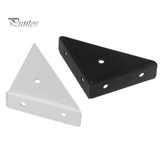 5Pcs Corner Brace Brackets Rustproof Corrosion Resistant Simple Installation 90-Degree Triangle Gusset Corner Brace Fasteners