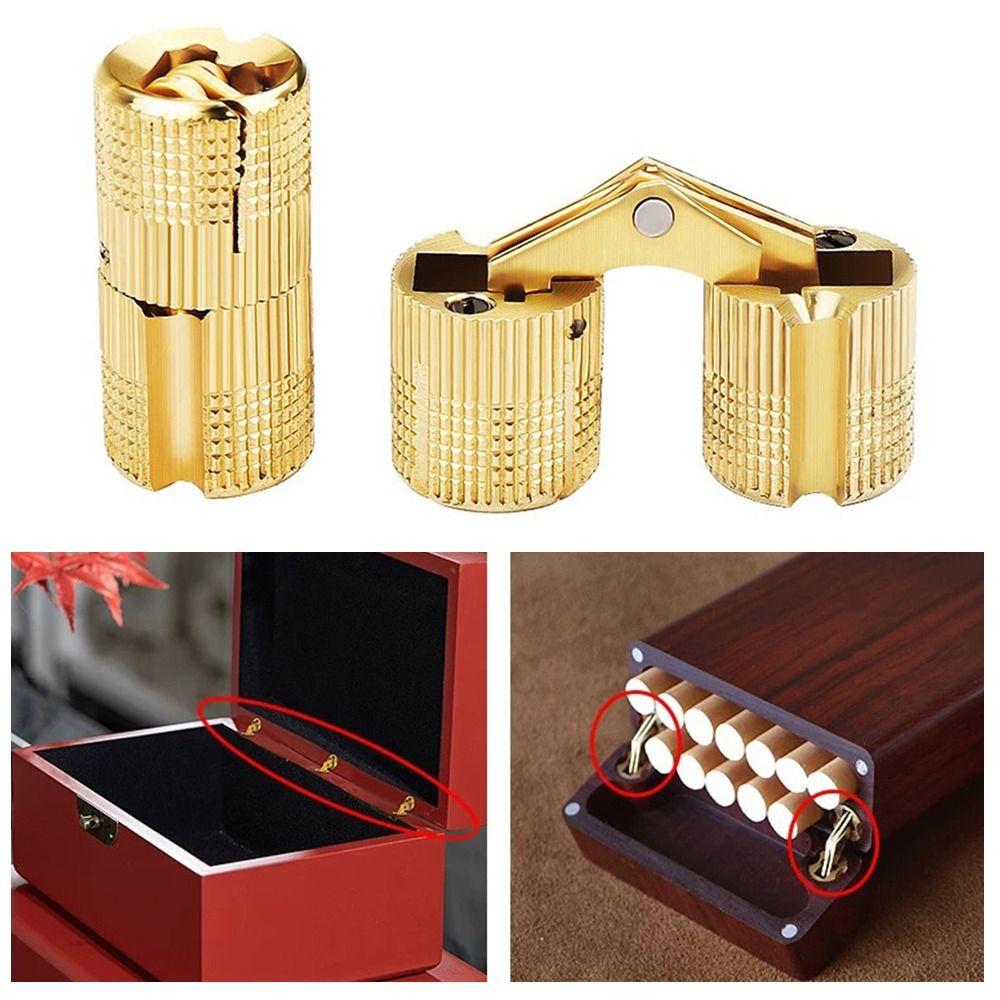Cylindrical Barrel Hinge 8-18mm Hidden Hinges New Brass Hinges  Cupboard