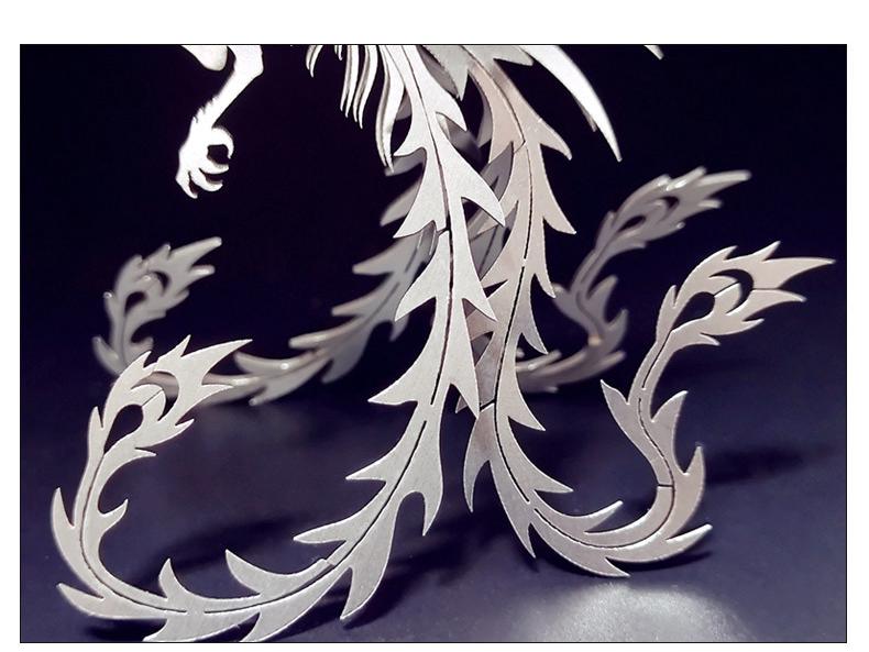 Phoenix Vermilion Bird 3D Metal Puzzle: High-Difficulty Mechanical Model for Adults