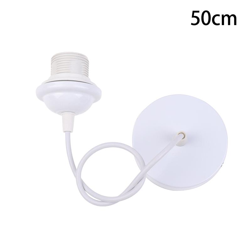 Черный/белый E27 подвесной патрон лампы с 0,5/0,8/1,2/2 м подвесной провод потолочный патрон лампы цоколь для люстры
