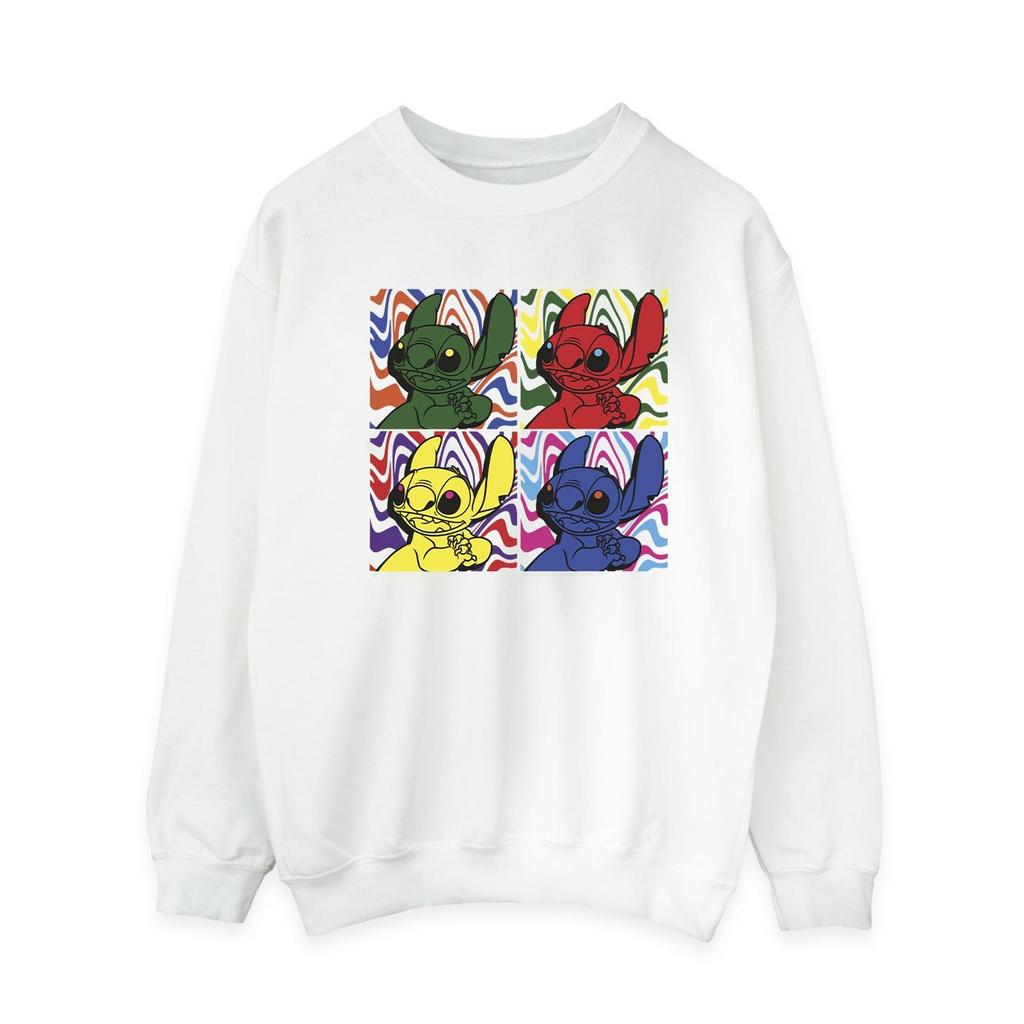 Disney Womens/Ladies Lilo & Stitch Pop Art Sweatshirt