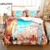 3D Anime Your Lie In April Bedding Set Kaori Miyazono Duvet Cover Bedroom Comforter Twin King _Size Quilt Cover Home Textiles