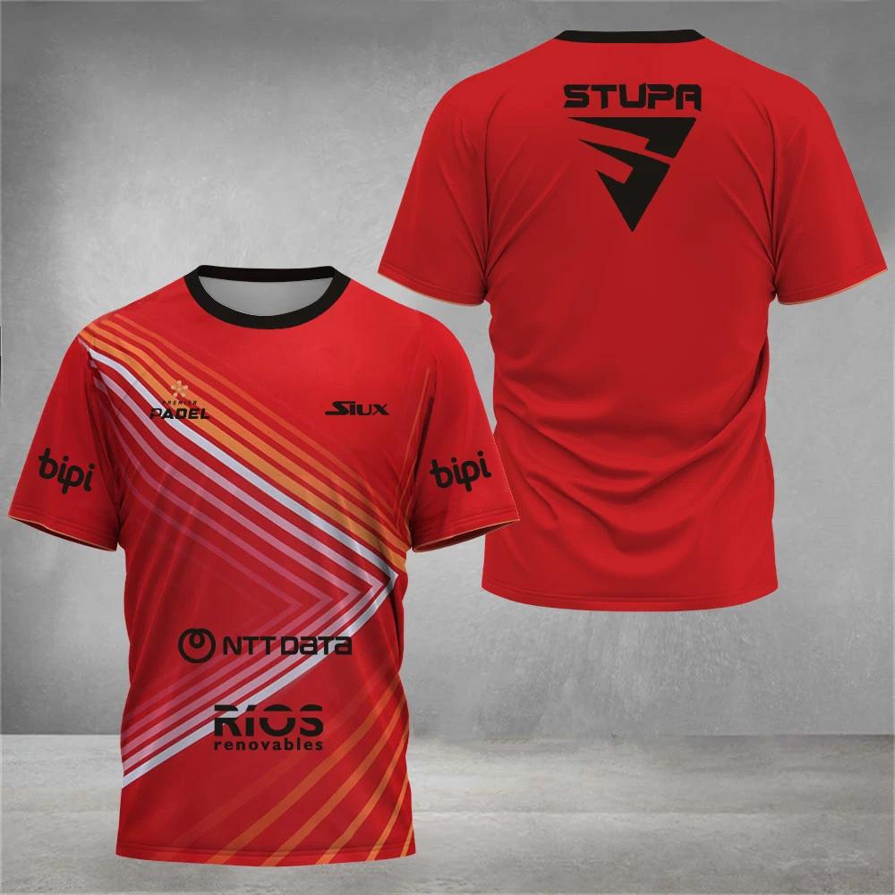 PADEL Wear Летняя быстросохнущая уличная дышащая мужская футболка с коротким рукавом для спорта на Паделе, дышащая дышащая футболка с коротким рукавом для фитнеса