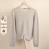 Women's Merino Wool & Cashmere Blend Round Neck Sweater