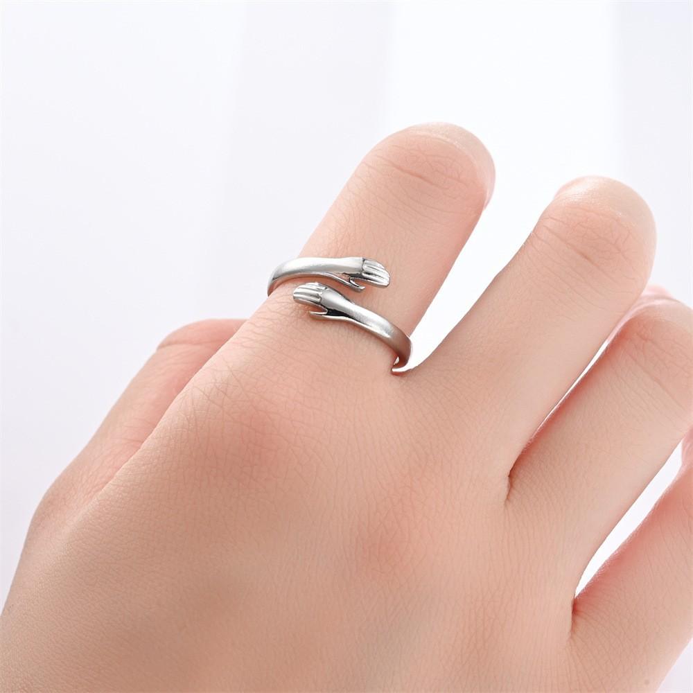 2025 new oil pressure love hug i love you always with you couple ring