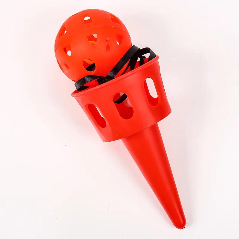 Сенсорный Тренажер для Ловли Мяча Набор Игр Бросай и Лови Детская Игрушка для Тренировки Координации Рук и Глаз