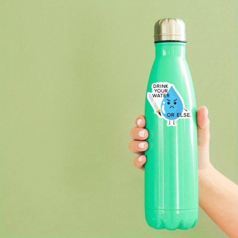Drink Your Water or Else Sticker, Water Bottle Sticker, Funny Stickers, Cute Stickers, Laptop Sticker, Stickers, Sticker for Laptop