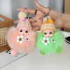 Cute Real Fox Fur Pompon Keychain - Adorable Charm for Bags, Backpacks & More