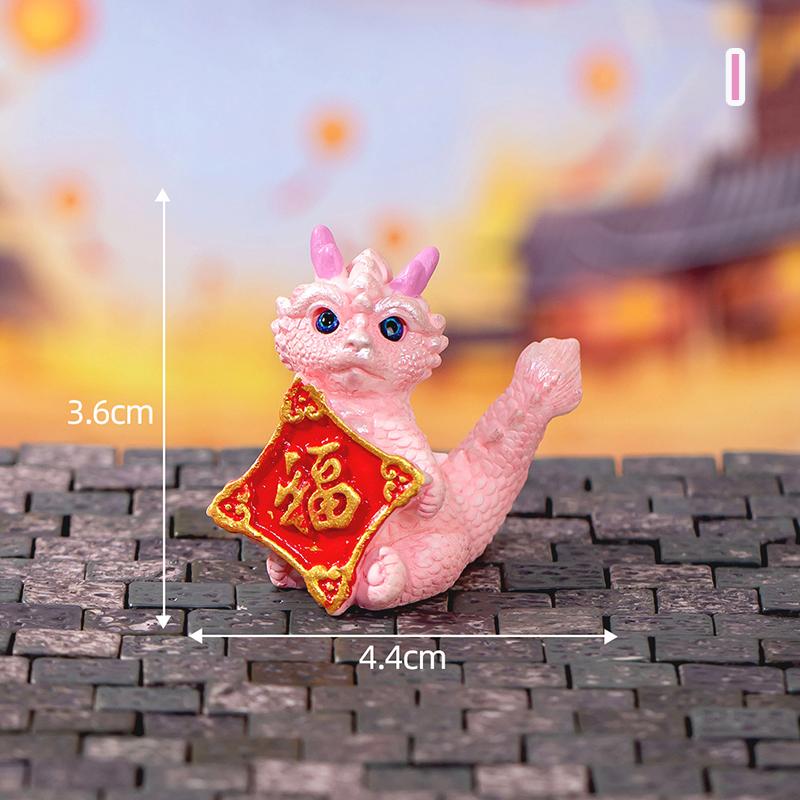 Милая фигурка мини-дракона 2023 года, украшение на год дракона, микроландшафтное украшение, миниатюрная игрушка для кукольного домика