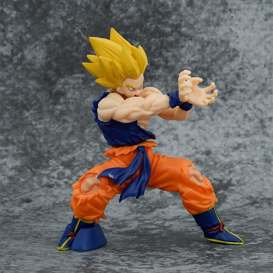 Dragon Ball Z Son Goku Anime Figure Battle Damage Shockwave Manga Statue Pvc Action Figurine Collectible Model Doll Toy