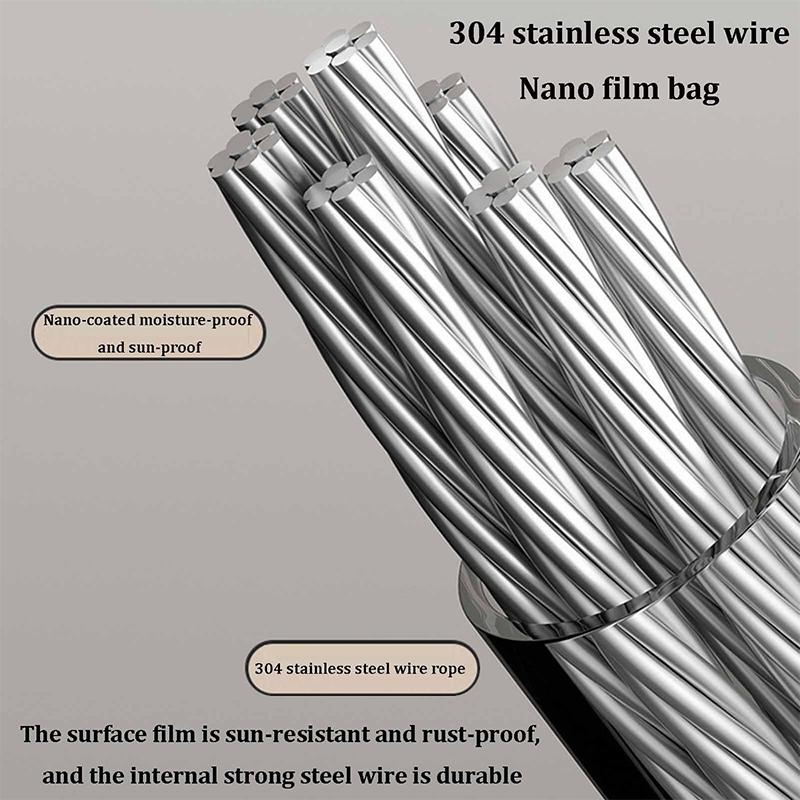 Выдвижная бельевая веревка без сверления El Настенная сушилка для одежды В помещении Стальная проволока Невидимый органайзер Вешалка для белья