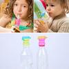 With Straw Safety Drink Straw Cap Feeding Children Water Bottle Cap Splash Proof Fruit Juice Soda Water Bottle Rotary Cap Termos