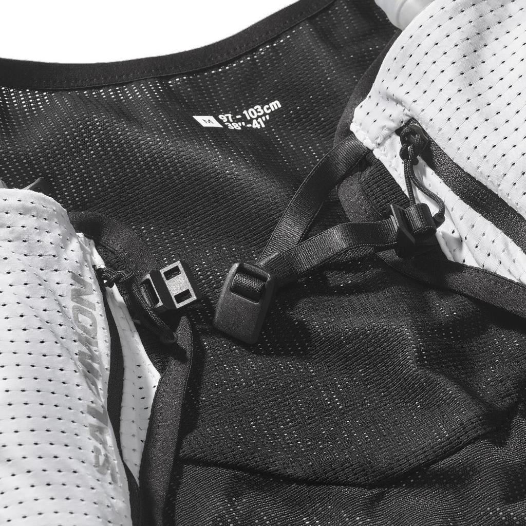 SALOMON Короткая майка без рукавов с принтом в виде букв Pulse 2 Color Block, унисекс, серая LC2158700