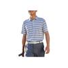 Adidas Полосатая рубашка поло с цветными блоками, мужские топы, серо-белые HR7983