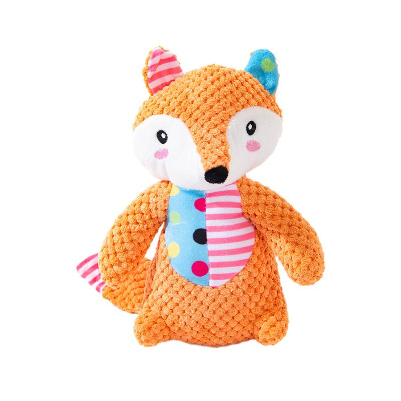 Plush Puppy Toy - Fox & Elephant Sounding for Small Dogs