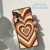 Latte Love Коричневое Сердце Эстетичный чехол для телефона Для Samsung Galaxy A42 A31 A40 A51 A71 A32 A80 A91 A52 A72 A20e A21S A50 A70 A11 A12