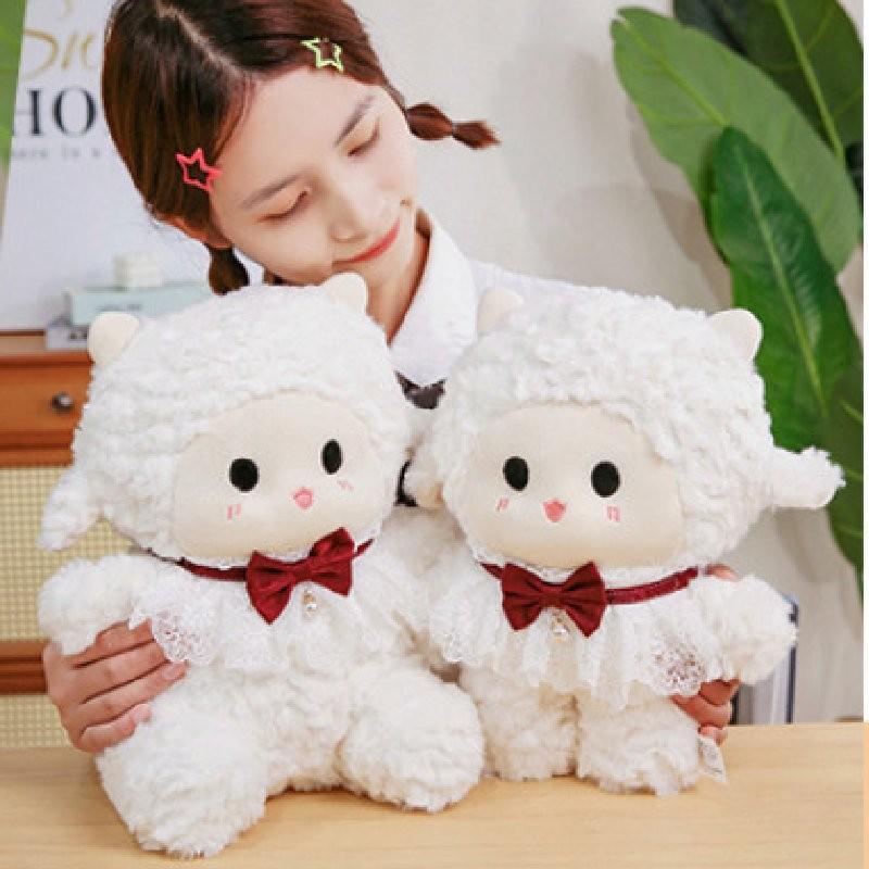 Adorable Plush Sheep Doll Soft Toy Perfect For Kids Bedtime Cuddles And Birthday Gifts