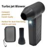 Мини турбовентилятор 130000 об/мин 200 Вт Аккумуляторный электрический воздуходув для пыли Портативный дорожный пылесос