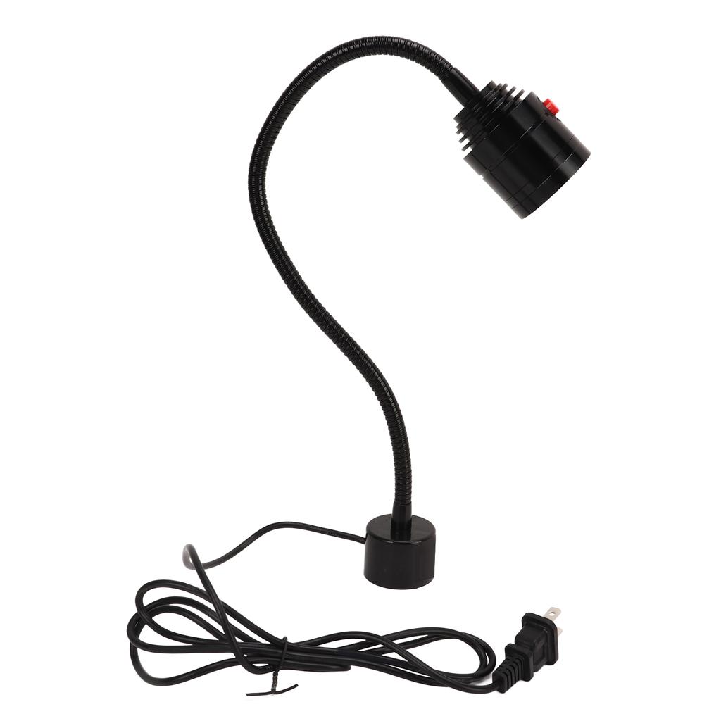 Светодиодная лампа для станка с магнитным основанием, гибкая гусиная шея, 900 лм, металлическая светодиодная лампа для станка