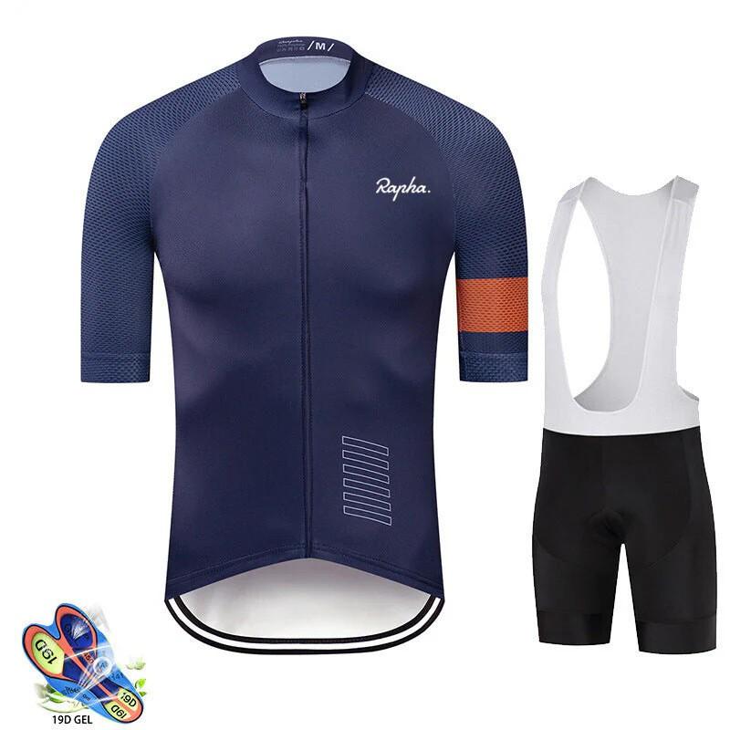 Unisex Cycling Jersey Short Sleeve Mountain Road Bike Apparel Set Breathable Performance Wear
