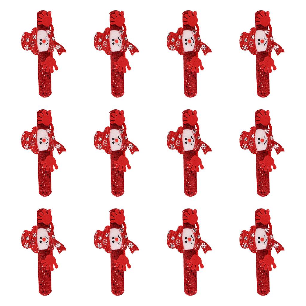 12 шт. Рождественские браслеты-хлопушки Праздничные браслеты-хлопушки для детей и взрослых Рождественские товары для вечеринки Наполнители для чулок