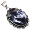 Pendant Sodalite Gemstone Handmade Gift For Her Silver Jewelry 1.75"