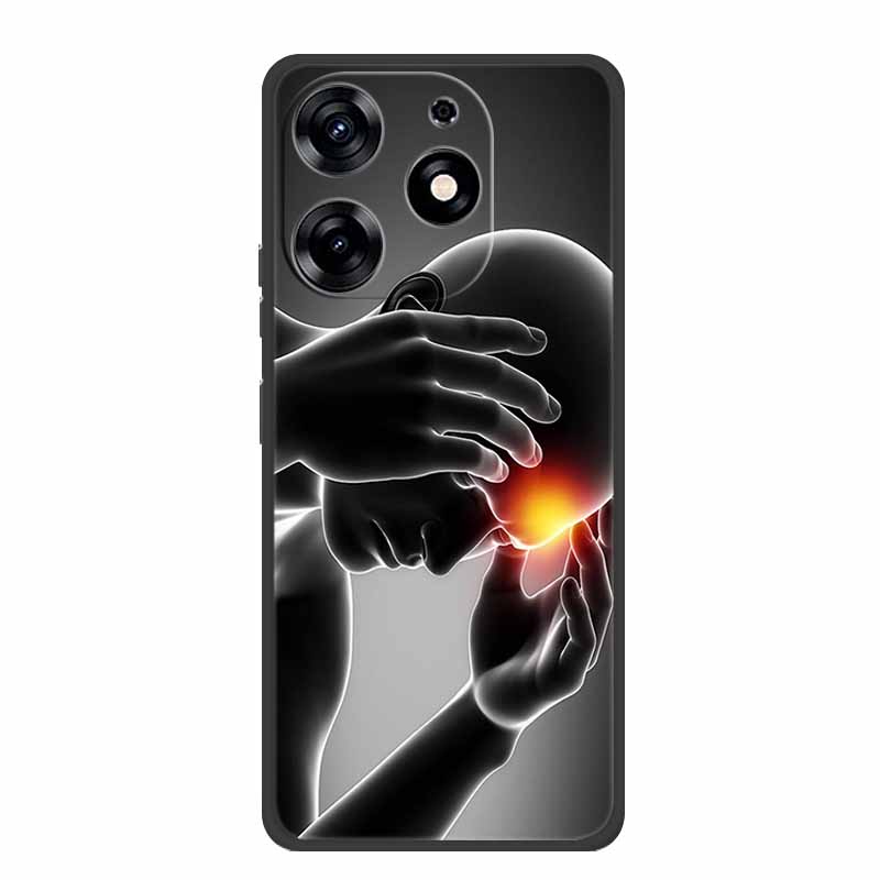 Чехол для телефона Blackview Shark 9, черный силиконовый, мягкий, задняя крышка, Shell Shark9 6.67"