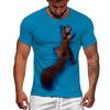 Squirrel Pattern 3D Printed T-shirts Summer Short Sleeve Daily Loose Casual Fashion Humorous Funny Men's T-shirts